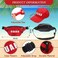 Jenaai 6 Pcs Guard Costume Set Includes Guard Hat Fanny Pack First Aid Zipper Pouch Inflatable Float Prop Whistle Lanyard Sunglasses Float Keychain Emergency Equipment Set for CosplayPeaked Cap