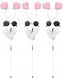 Liitrsh 12 Pcs Mouse Costume Accessories Set Mouse Headbands Round Sunglasses Folding Blind Cane White GlovesPink White Ear