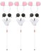 Liitrsh 12 Pcs Mouse Costume Accessories Set Mouse Headbands Round Sunglasses Folding Blind Cane White GlovesPink White Ear