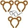 LCPQMZGH Chipmunks Garment Accessory Sets 1 Round Glasses Frame and 3 Ears Headband for Cosplay Halloween Party 3 Chipmunk Ears Headband 1 Round Glasses Frame