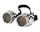 AOBOR Steampunk Goggles Glasses Vintage Welding Gothic Silver Glasses