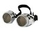 AOBOR Steampunk Goggles Glasses Vintage Welding Gothic Silver Glasses