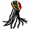 Funny Party Hats Rasta Hat with Dread lock Like Long Black Hair Rasta Wig With Cap Costume Accessory
