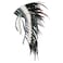 Novum Crafts Feather Headdress Native American Indian Inspired Black