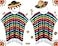 JaGely 4 Pcs Cinco De Mayo Mexican Serape Poncho Costume Set Fabric and Straw Sombrero HeadbandsRetro