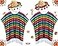 JaGely 4 Pcs Cinco De Mayo Mexican Serape Poncho Costume Set Fabric and Straw Sombrero HeadbandsBright