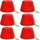 SATINIOR 6 Pcs Red Turkish Fez Felt Hat Bulk Men Women Christmas Cosplay Costume Greece Moroccan Traditional