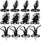 Seematn 12 Pcs 1920s Flapper Headband Flapper Headpiece 1920s Accessories Feather Headband for 20s Theme Party Carnival Black