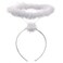 Funcredible White Angel Halo Headband Feathered Halo Costume Accessory for Adults