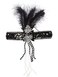 Rubies Flapper Black headband for Adults Womens No Size