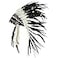 Novum Crafts Feather Headdress Native American Indian Inspired Black