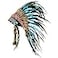 Novum Crafts Feather Headdress Native American Indian Inspired Turquoise
