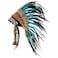 Novum Crafts Feather Headdress Native American Indian Inspired Turquoise