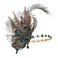 Coucoland Flapper Peacock Feather Headpiece Great Gatsby 1920s Costumes for Women Roaring 20s Accessories Headband Mask