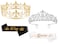 GreatMH 2 Sets Prom King and Queen Crowns Birthday Wedding Halloween Costume Accessories