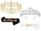 GreatMH 2 Sets Prom King and Queen Crowns Birthday Wedding Halloween Costume Accessories