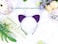 Bonnie Z. Leonardo Bonnie Z Leonardo Furry Padded Shadow Purple Cat Ears Headbands