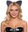Bonnie Z. Leonardo Bonnie Z Leonardo Furry Padded Grey Leopard Cat Ears Headband