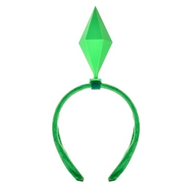 SUPWISER Diamond Headband Attachment Adjustable Gaming Headset Decoration Green and YellowRed Halloween Cosplay Accessories Green
