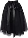 Dancina Womens Knee Length Tutu A Line Tulle Skirt Plus Size 1218 Black