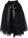 Dancina Womens Knee Length Tutu A Line Tulle Skirt Plus Size 1218 Black