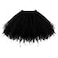 Honeystore Womens Short Vintage Ballet Bubble Puffy Tutu Petticoat Skirt Black