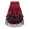 yiranyijiu Womens Gothic Steampunk Skirt Victorian HiLow Lace SkirtYT2339RDM