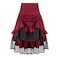 yiranyijiu Womens Gothic Steampunk Skirt Victorian HiLow Lace SkirtYT2339RDM