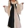 Abaowedding Womenss Medieval Renaissance Costume Cosplay Chemise and Over Dress SmallMedium Black and Ivory