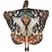 GRAJTCIN Women Butterfly Costume Cape Double Sides Halloween Moth Wings Fairy Shawl Pixie Cosplay with Mask Brown Moth