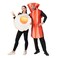 DSplay Fried Egg and Bacon Costume Couples Halloween Costumes