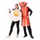 DSplay Fried Egg and Bacon Costume Couples Halloween Costumes