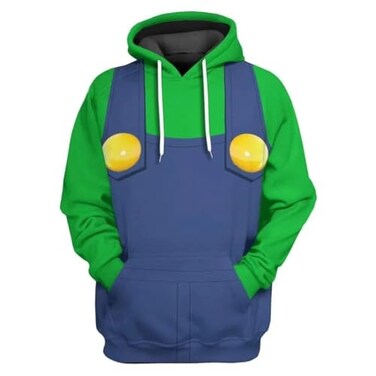 XIAMUSZ Anime Hoodie Cosplay Costume Pullover Sweatshirt M Green