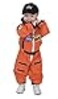 Aeromax Jr Astronaut Suit with Embroidered Cap and NASA patches ORANGE Size 1214