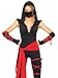 Leg Avenue Womens 4 Pc Deadly Ninja Costume Small BlackRed