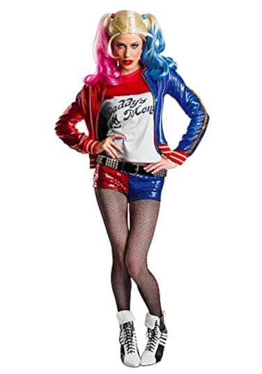 Rubies DC Villains Suicide Squad Harley Quinn Costume for Adults Womens Large