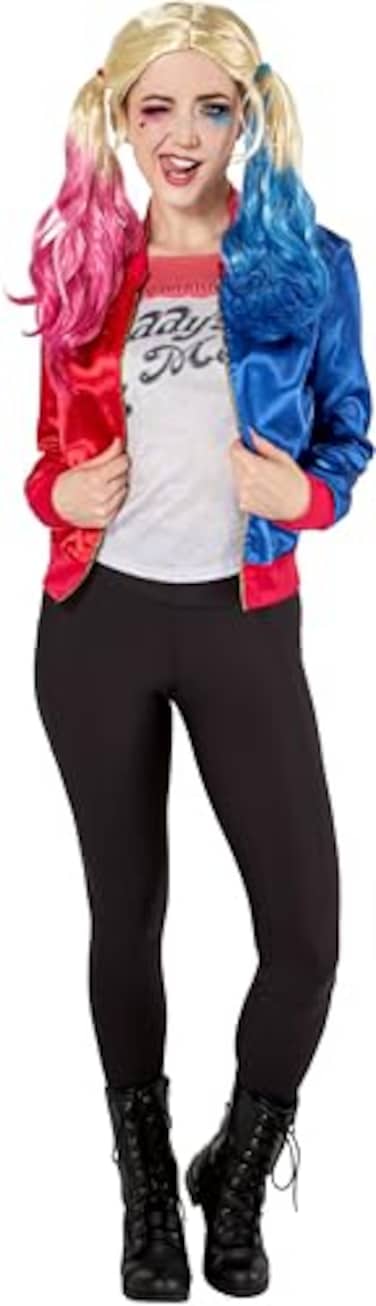 Rubies DC Villains Suicide Squad Harley Quinn Costume Kit for Adults Womens Large
