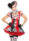 Leg Avenue Womens 3PCHarlequin Clown BlackRed Large
