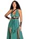 Leg Avenue Womens 4 Piece Warrior Maiden Costume SMALL Green
