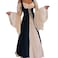Abaowedding Womenss Medieval Renaissance Costume Cosplay Chemise and Over Dress SmallMedium Navy Blue and Ivory