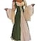 ABaoWedding Womenss Medieval Renaissance Costume Cosplay Chemise and Over Dress 2XL3XL Olive