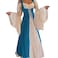 Abaowedding Womenss Medieval Renaissance Costume Cosplay Chemise and Over Dress SmallMedium Teal