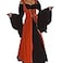 Abaowedding Womenss Medieval Renaissance Costume Cosplay Chemise and Over Dress SmallMedium Halloween
