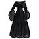 NSPSTT Womens Victorian Renaissance Costume Gothic Witch Medieval Wedding Dress Dark Fairy LargeXLarge