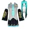 Han shan Cosplay Costume Dress Uniform Outfits Full Set with Socks Comic Con HalloweenSuit green WIGM