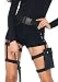 Leg Avenue Womens Multi Strap Garter Pocket Utility Belt Costume Accessory Utility Belt Black One Size US