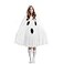 JEGERMIG Halloween White Ghost Poncho with Hood Funny Costume for Adults