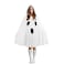 JEGERMIG Halloween White Ghost Poncho with Hood Funny Costume for Adults