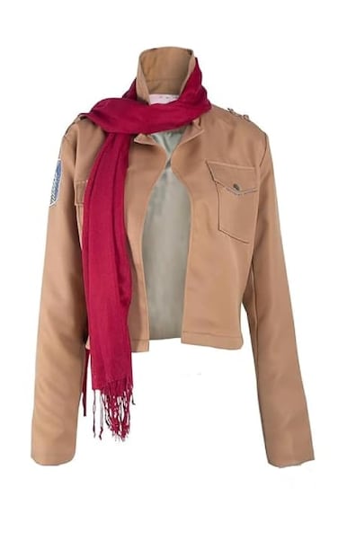 Lofeery Womens Jacket Outfits Girls Cosplay Costume Set Scarf