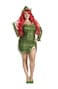 Party King Womens Plus Size Poisonous Villain Green 4XLarge